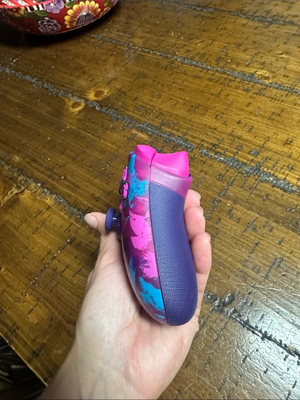 Pink & Teal Wireless Game Controller - Xbox Style
